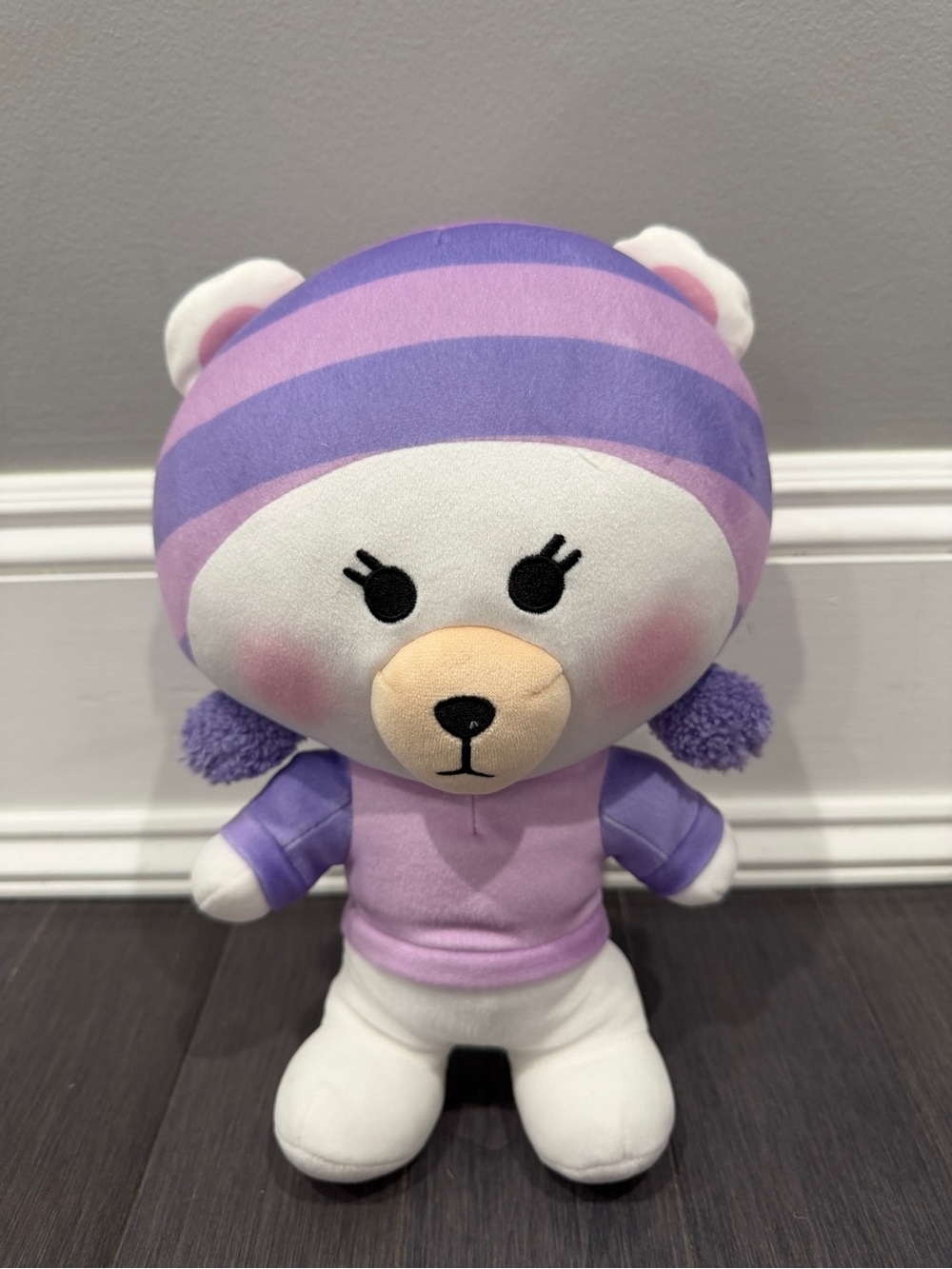 Moriah Elizabeth Marlo Guys & Gals 11” in Plush Purple Bear Stuffed Animal